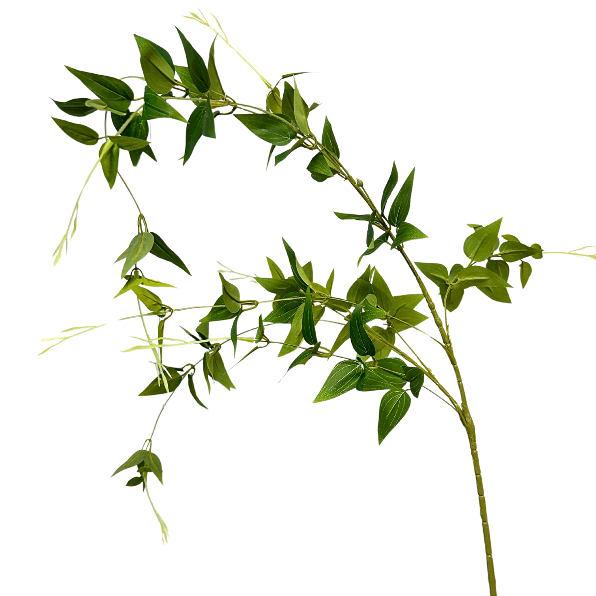 46″ Clematis Leaf Spray – Two-Toned Green Faux Stem for Spring & Summer Floral Arrangements