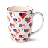 Stars & Stripes 14oz Patriotic Porcelain Mug – Choose Your Design