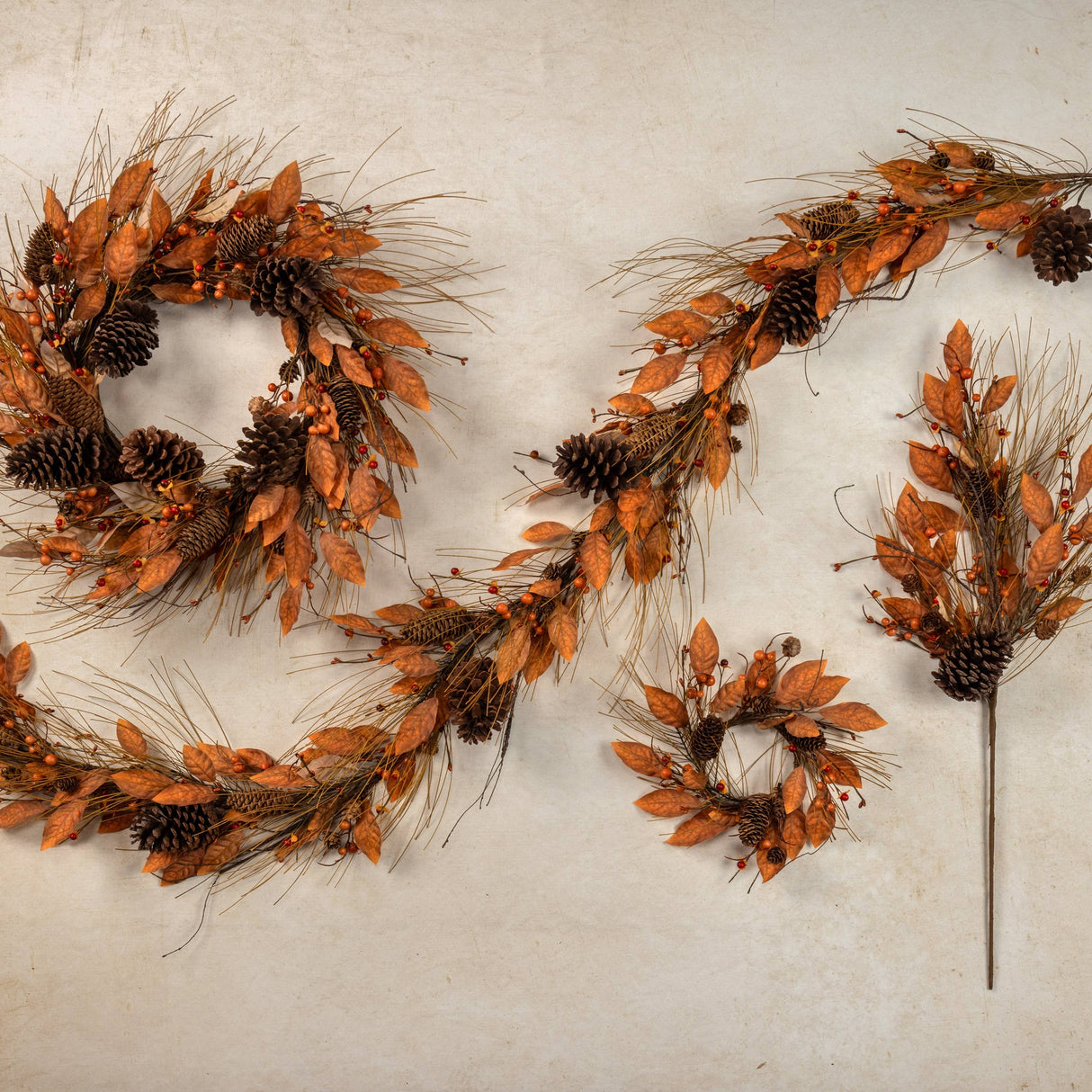 6′ Orange Pine Garland – Ragon House