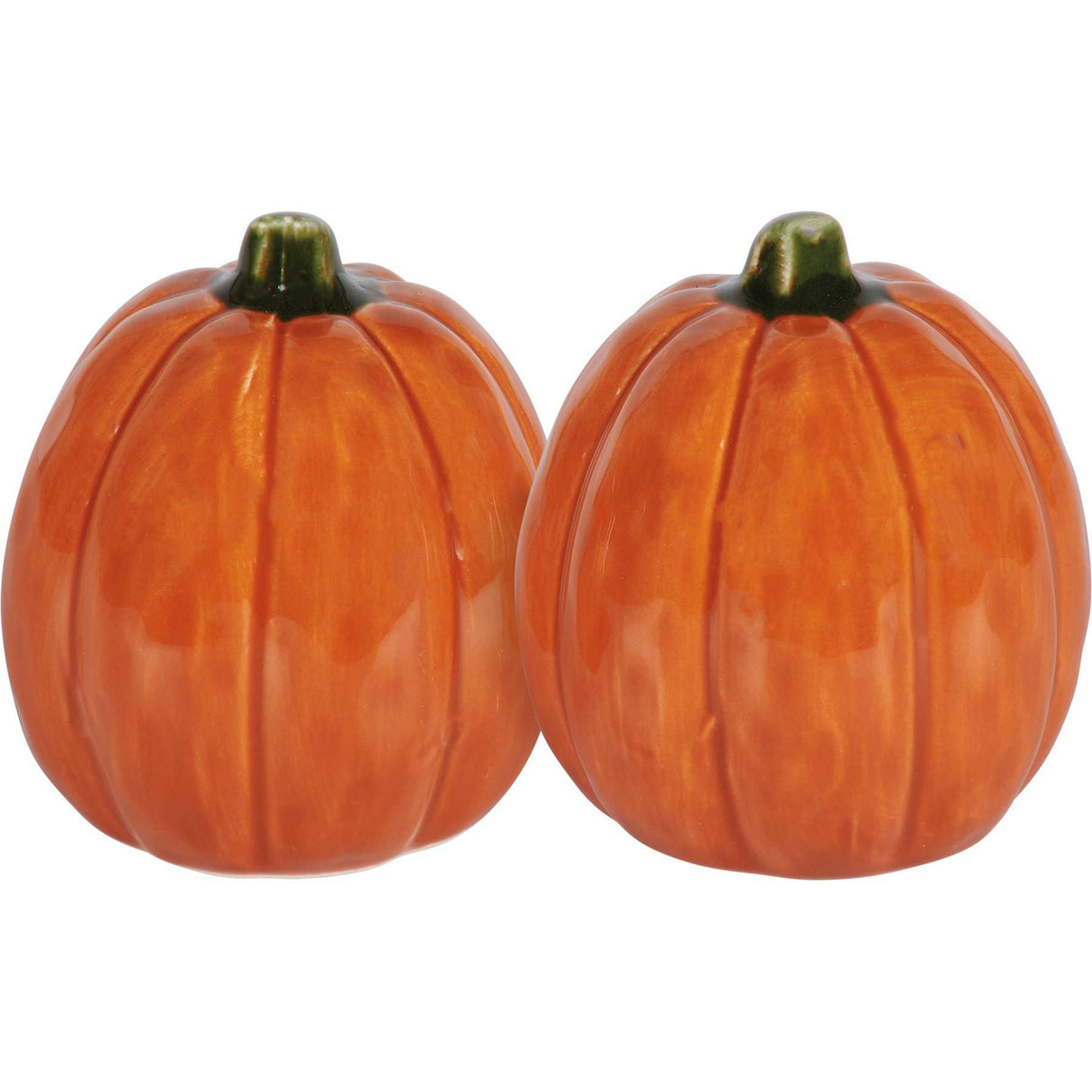 Pumpkin Stoneware Salt & Pepper Shaker Set – Fall Table Décor