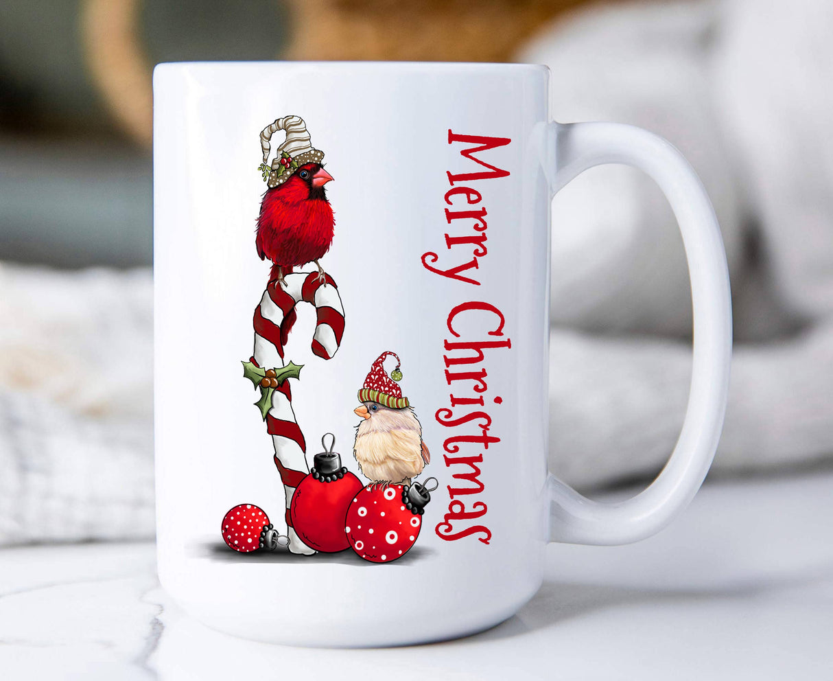 Christmas Red Cardinal Coffee Mugs