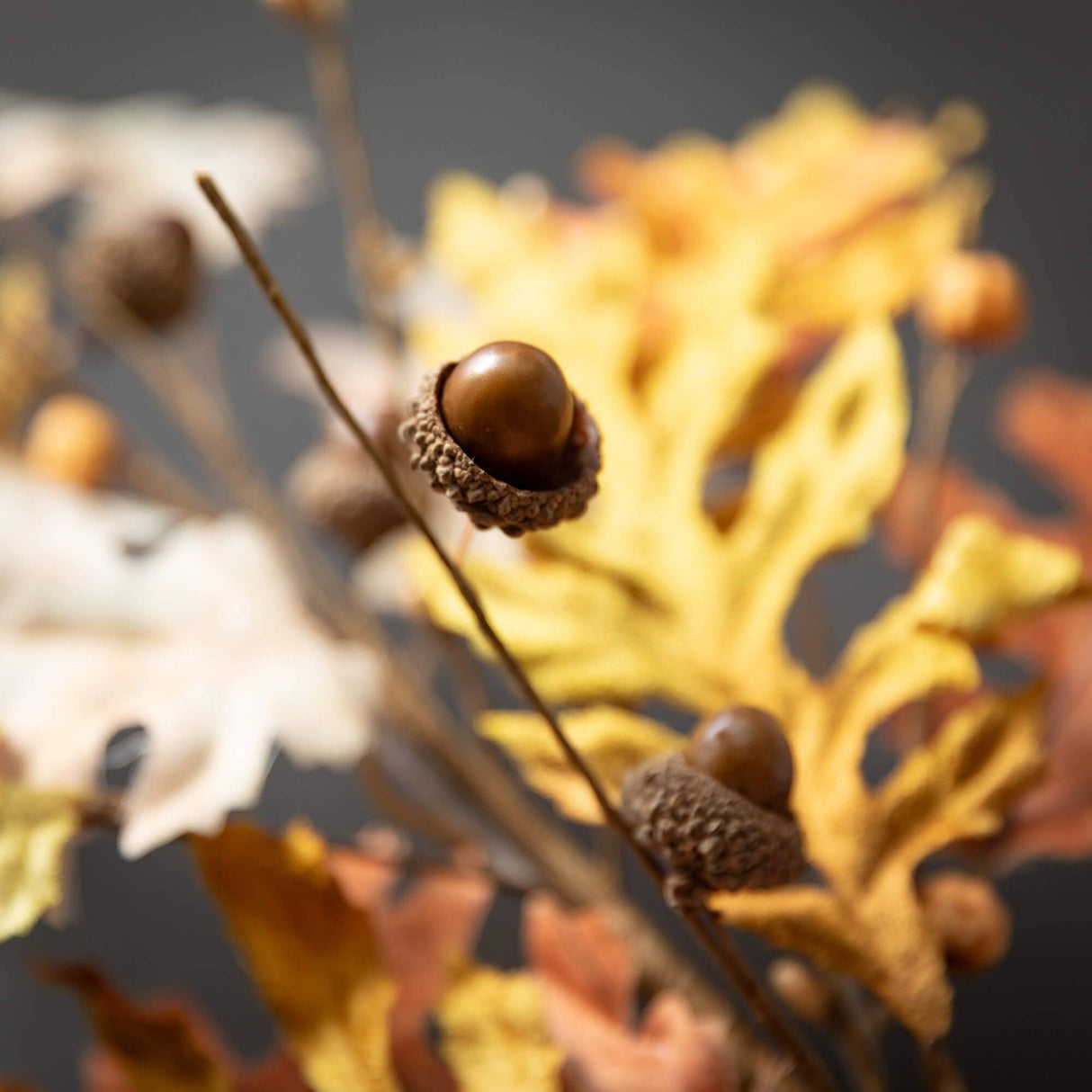 Multi Oak Leaf Spray– Faux Fall Stem