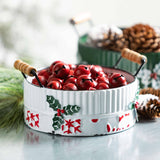 Embossed Holiday Container Set – Set of 3