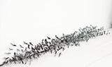 4ft Sparkle Glitter Black Eucalyptus Garland