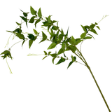 46″ Clematis Leaf Spray – Two-Toned Green Faux Stem for Spring & Summer Floral Arrangements