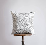 Spider Web Double-Sided Throw Pillow Cover 12" x 12"