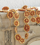 RAZ Orange Slice Garland – Faux Dried Citrus on Jute (5.5')
