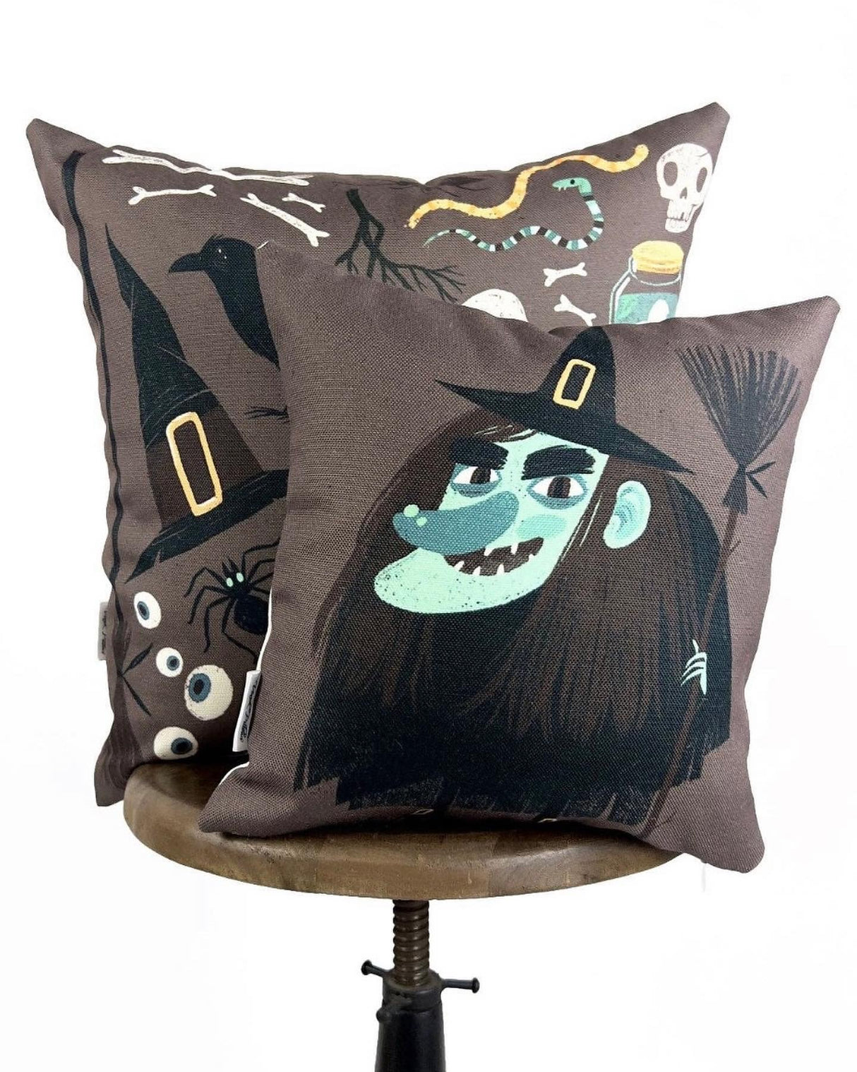 Witch’s Brew Halloween Throw Pillow Covers – Set of 2