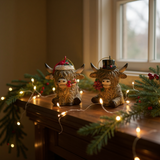 Highland Holiday Charm – Top Hat or Santa Hat Ornament