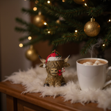 Highland Holiday Charm – Top Hat or Santa Hat Ornament