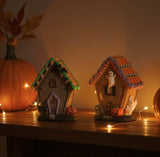 Halloween Gingerbread Cottage – Ghost or Black Cat