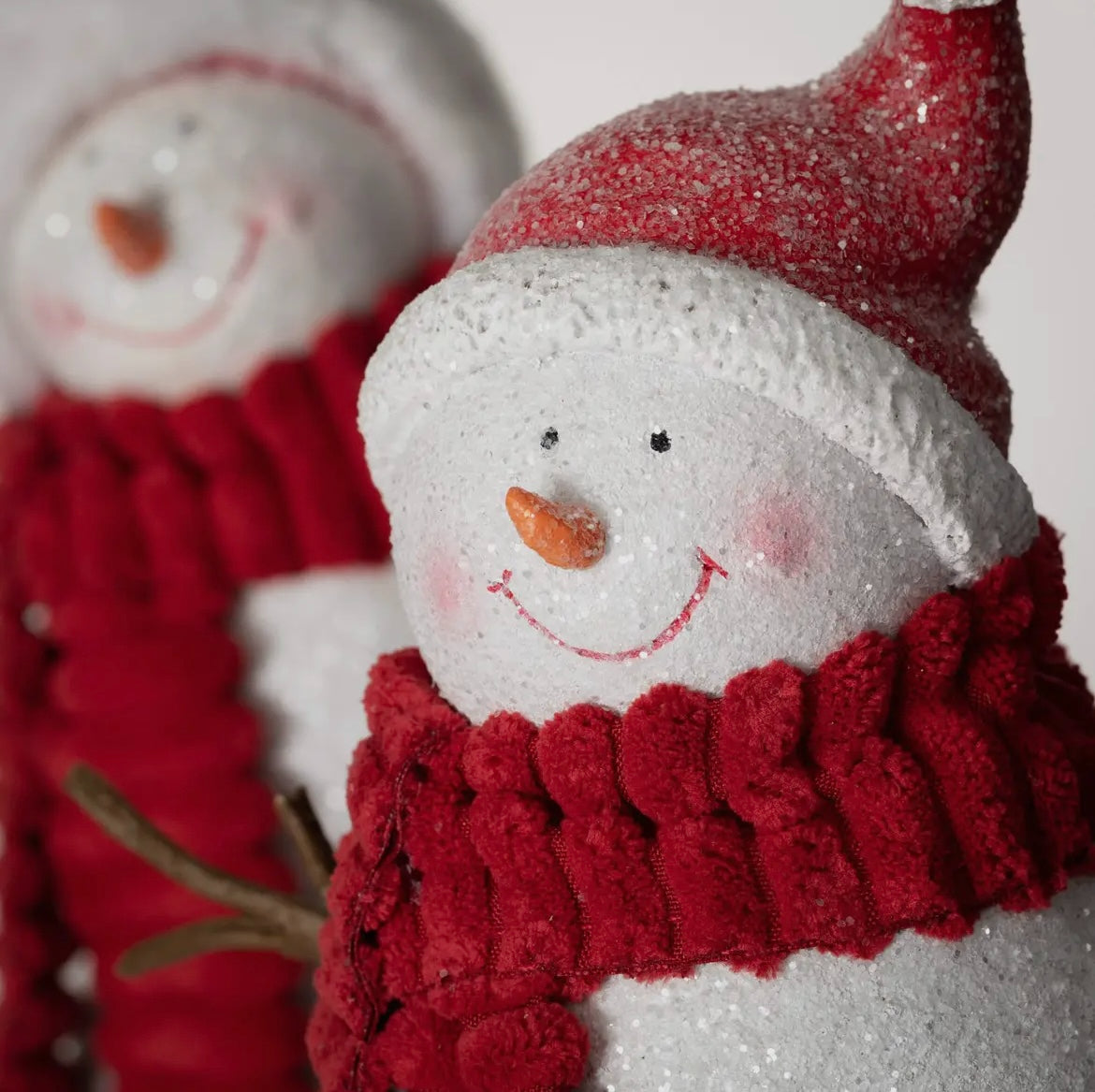 Classic Snowmen Figurine Set of 2