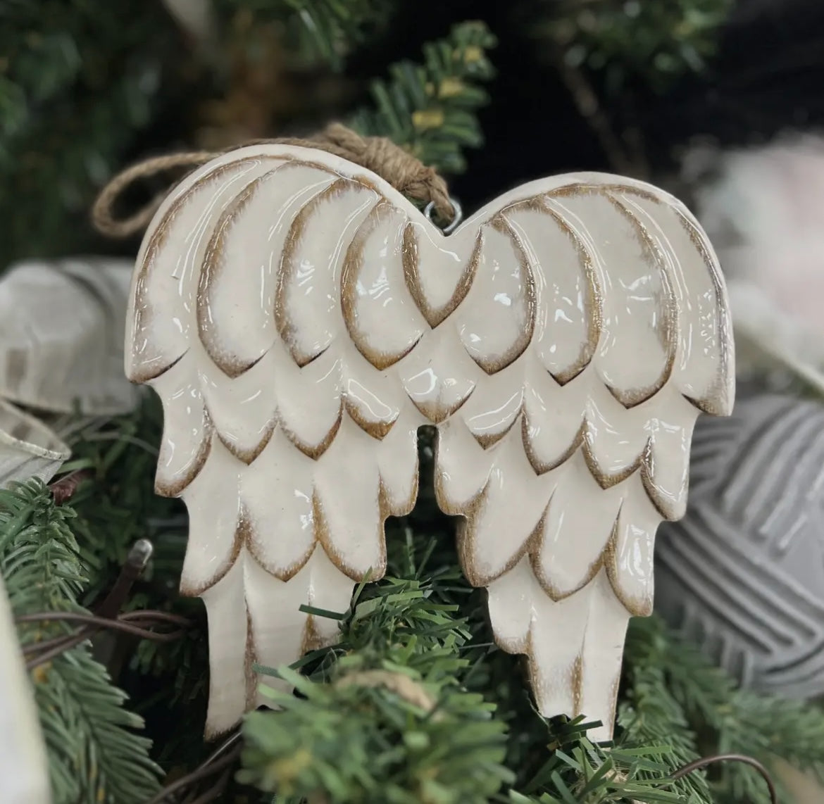 Enamel Angel Wings Ornaments – Vintage-Inspired Holiday Keepsake