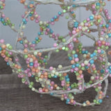 Pastel Candy Dots Wire Grid Ribbon
