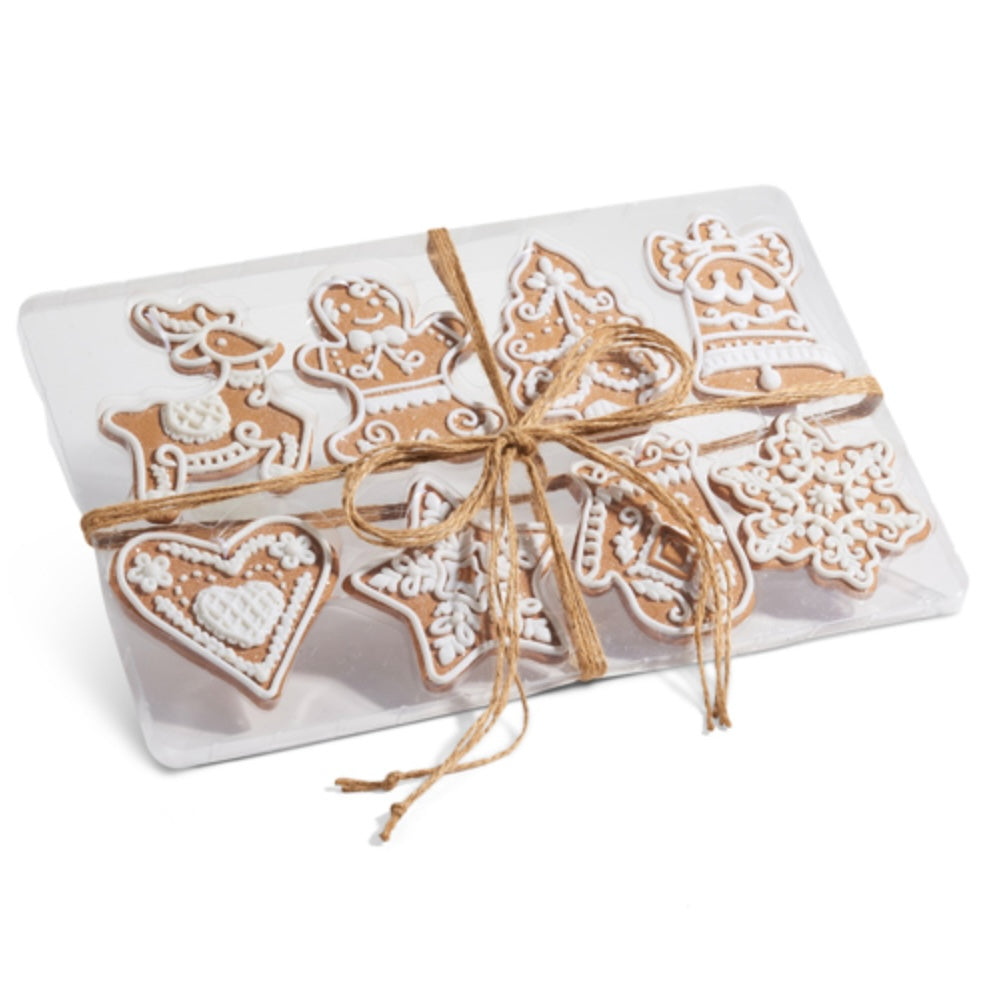 Gingerbread Ornament Gift Set – Box of 8 Cookie Ornaments