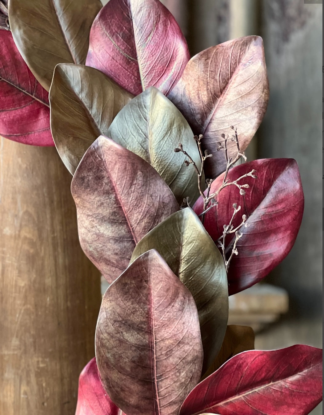 Magnolia Leaf Garland – 6′ Faux Greenery Swag