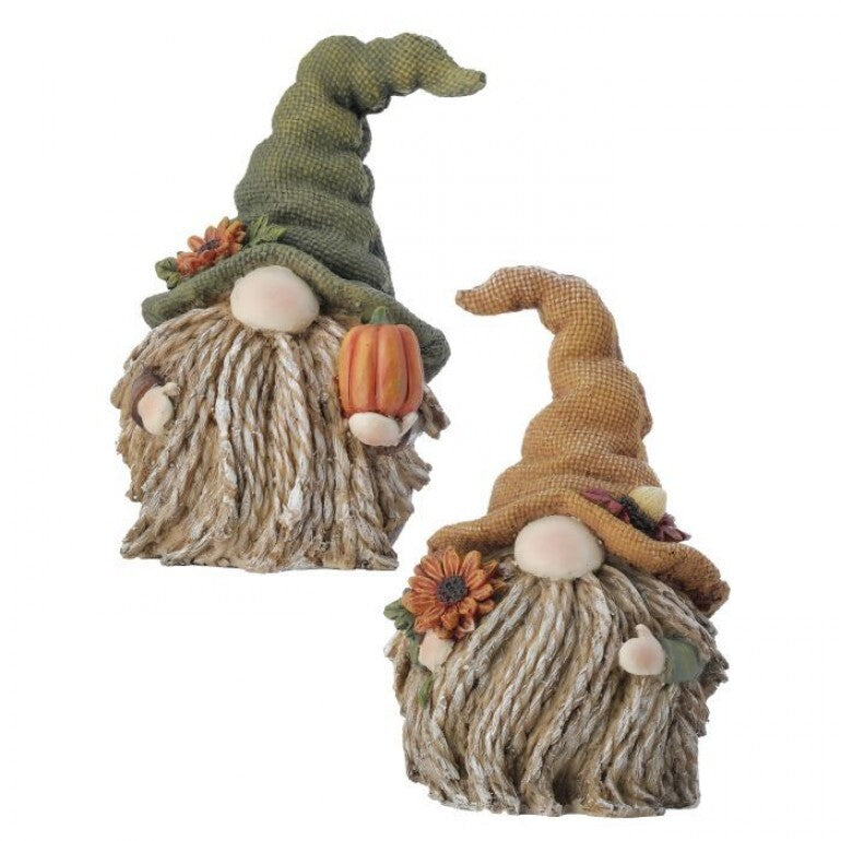 Harvest Gnome Duo – Autumn Resin Pair (Set of 2)
