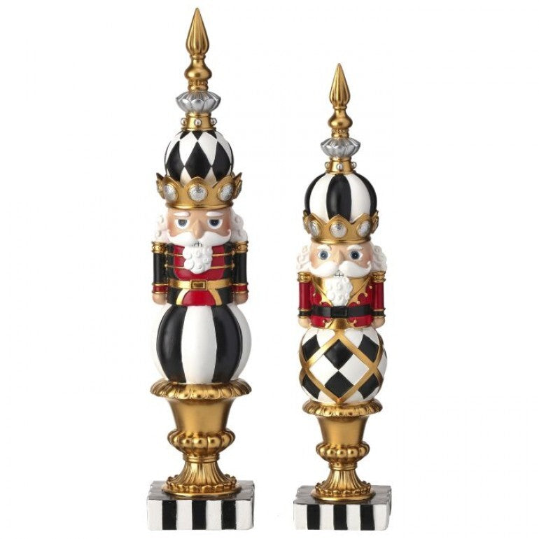 Stately Topiary Nutcrackers – Regal Holiday Set of 2