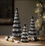 Modern Black Christmas Trees Set of 3