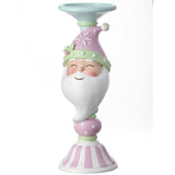 Santa’s Glow – Resin Pillar Candle Holder in Red/Green or Pastel