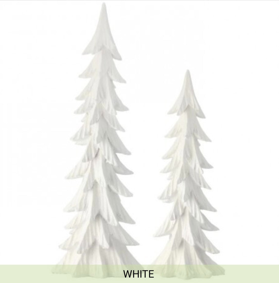 Pearl White Royal Trees Set of 2
