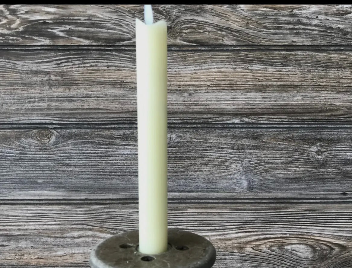“Winterlight Tapers” – Cream Moving Flame LED Candles Set of 2