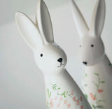 Floral Bunny Figurines – “Garden Guests”