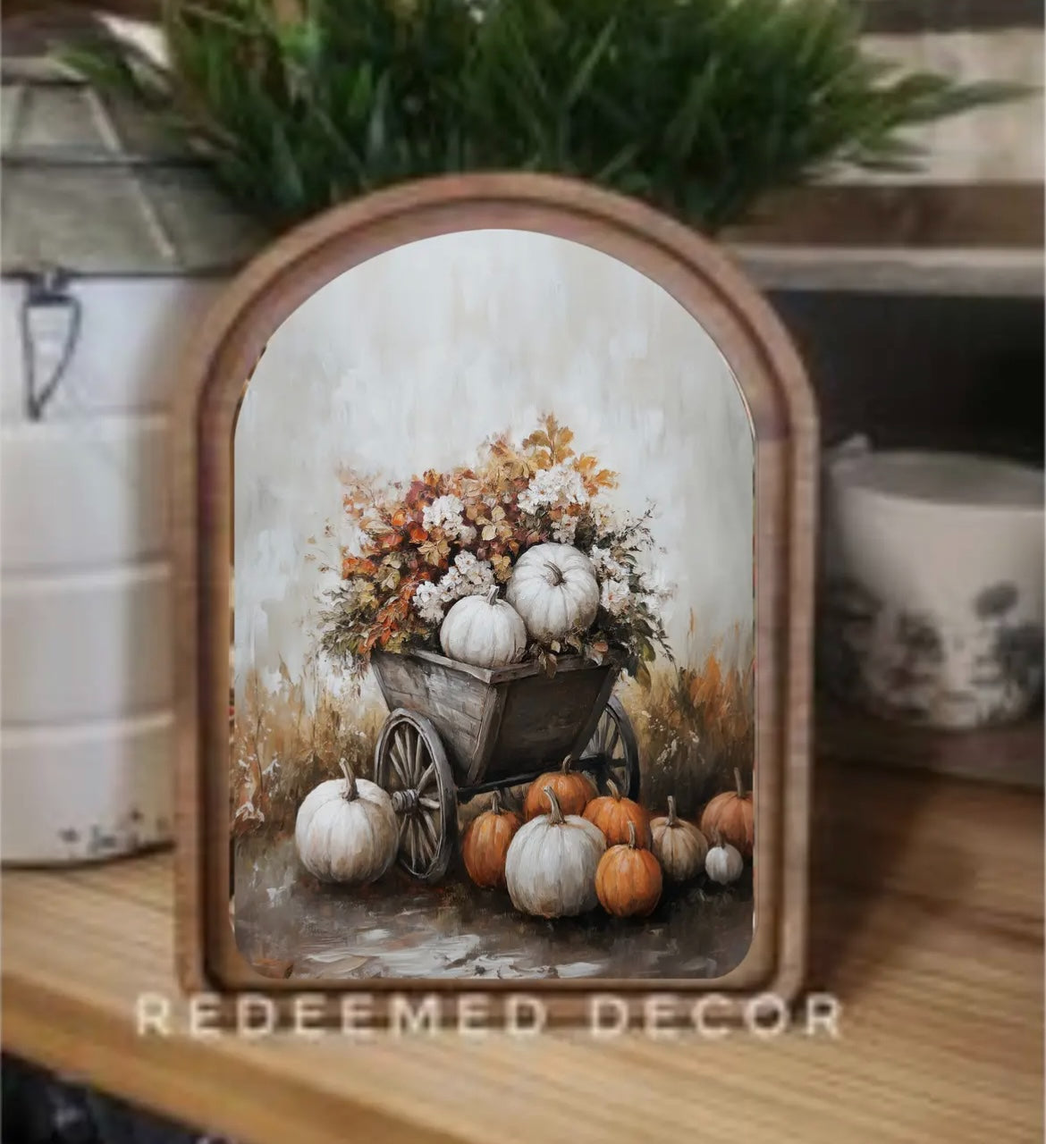 Golden Glow of Fall: Rustic Wagon & Pumpkins