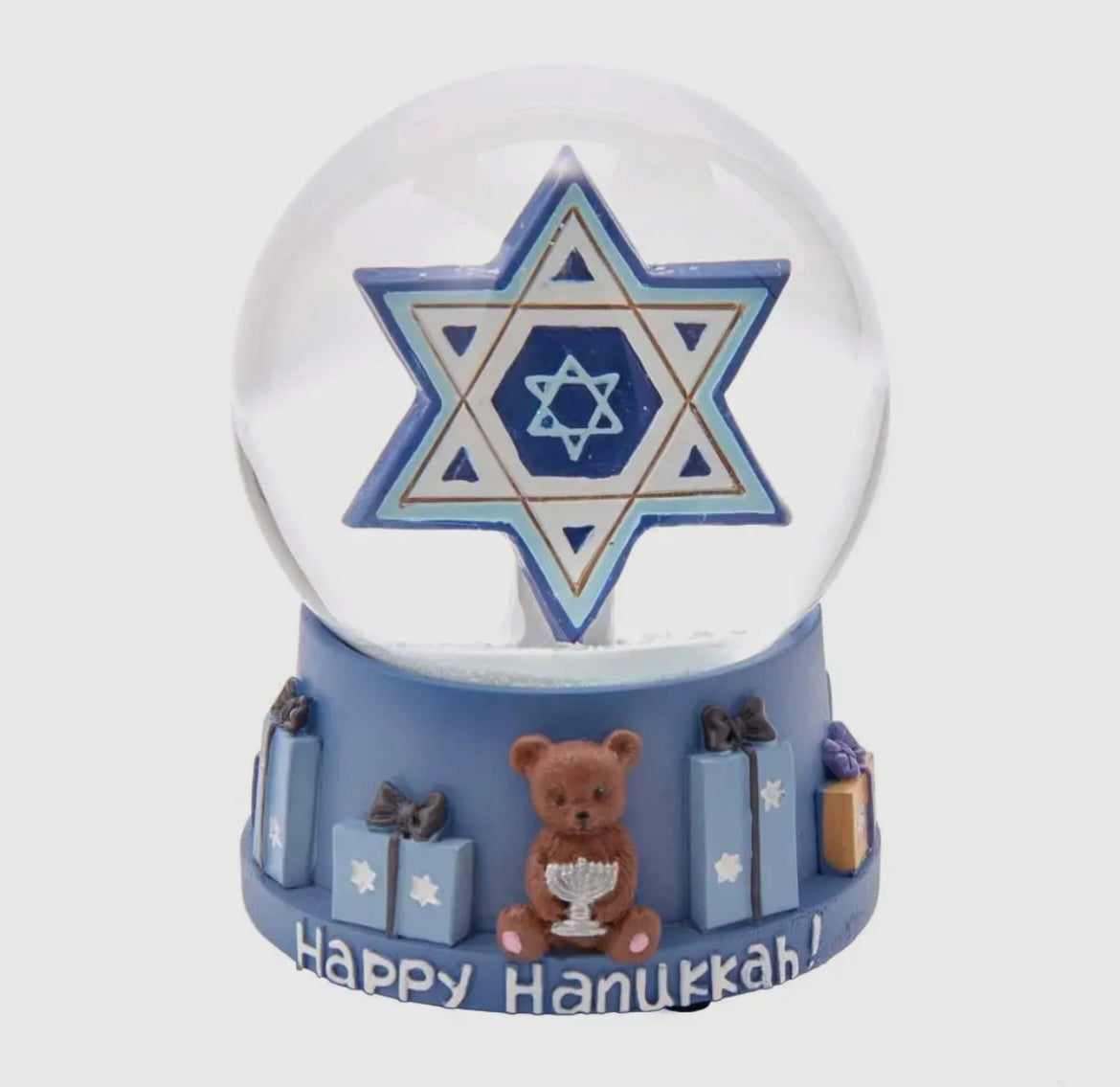 Musical Hanukkah Waterglobe – 4" Resin & Glass Décor by Kurt Adler