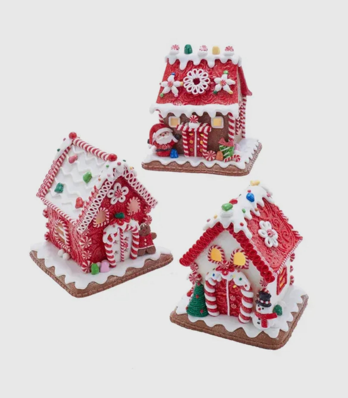 Kurt Adler Gingerbread House – Snowman, Santa, or Gingerbread Man