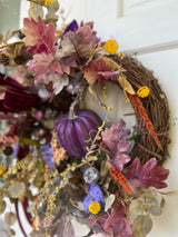 Elegant Fall in the Fairy Garden Wreath