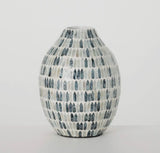 Blue Bamboo Capiz Urn Vase