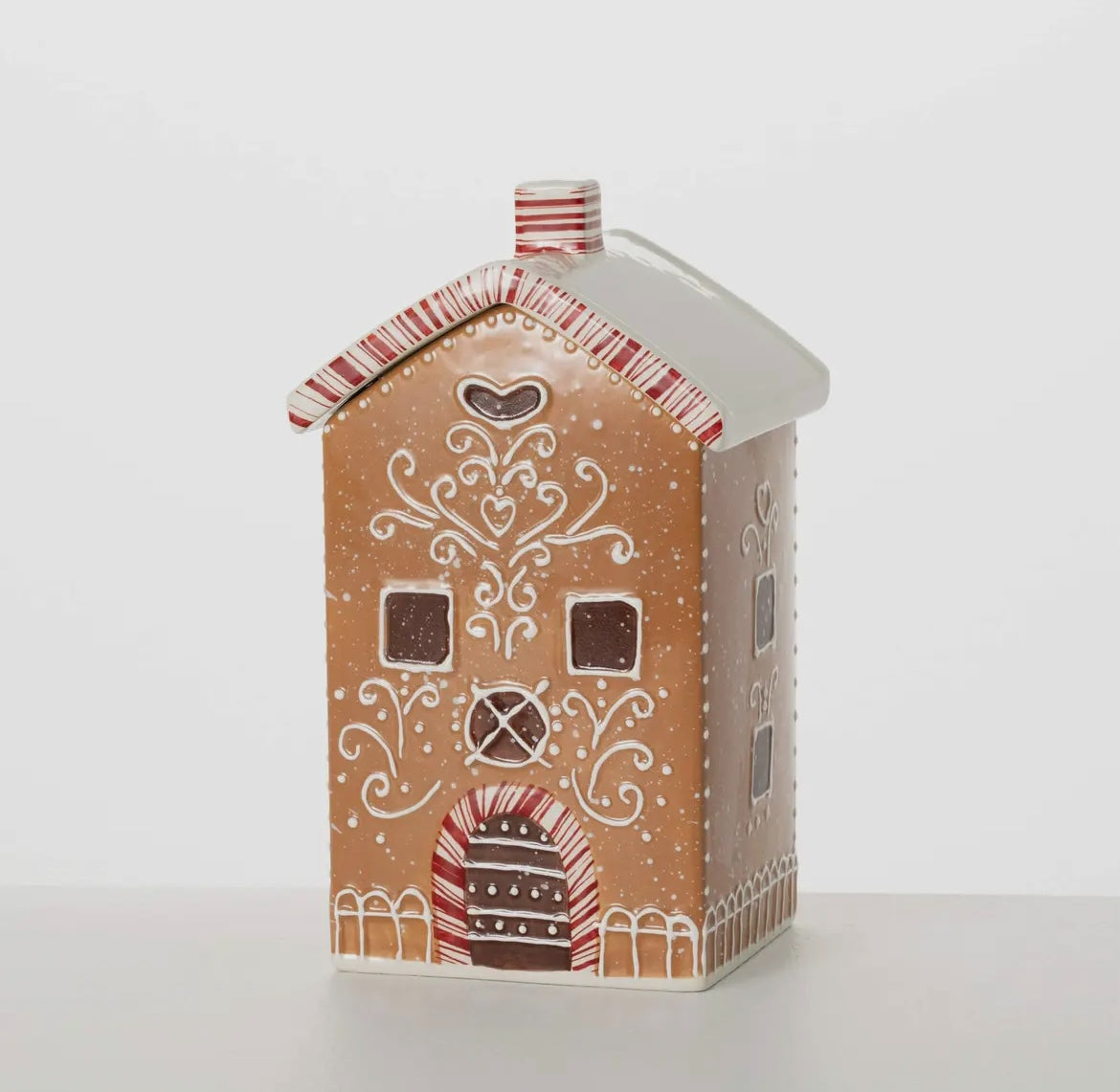 Whimsical Gingerbread House Cookie Jar