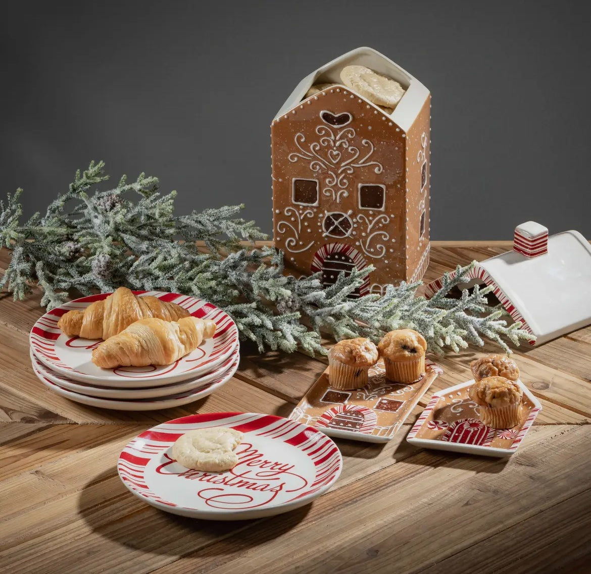 Whimsical Gingerbread House Cookie Jar