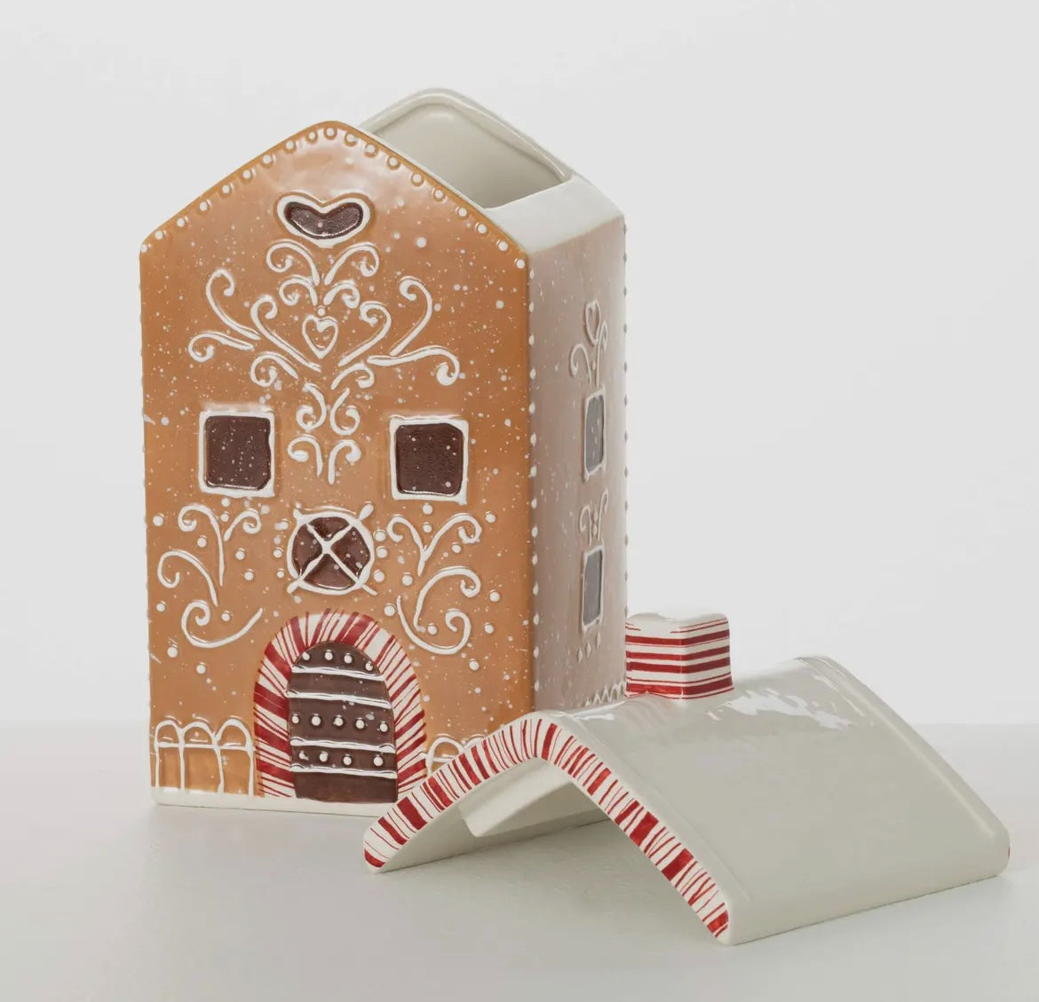 Whimsical Gingerbread House Cookie Jar