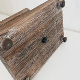 Rectangle Tiered Tray – Antique Wood Finish, 15.75" Base