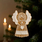 4" Gingerbread Lace Ornaments – Snowman or Angel