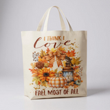 I Think I Love Fall Most Of All Canvas Tote Bag