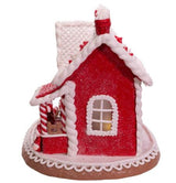 Santa & Mrs. Claus Gingerbread House – 9" Claydough Tabletop Accent by Kurt Adler