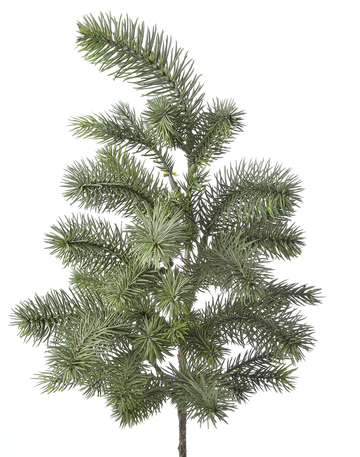 32″ Angel Pine Cluster Branch – Realistic Wired Stem for Christmas Trees, Garlands & Centerpieces
