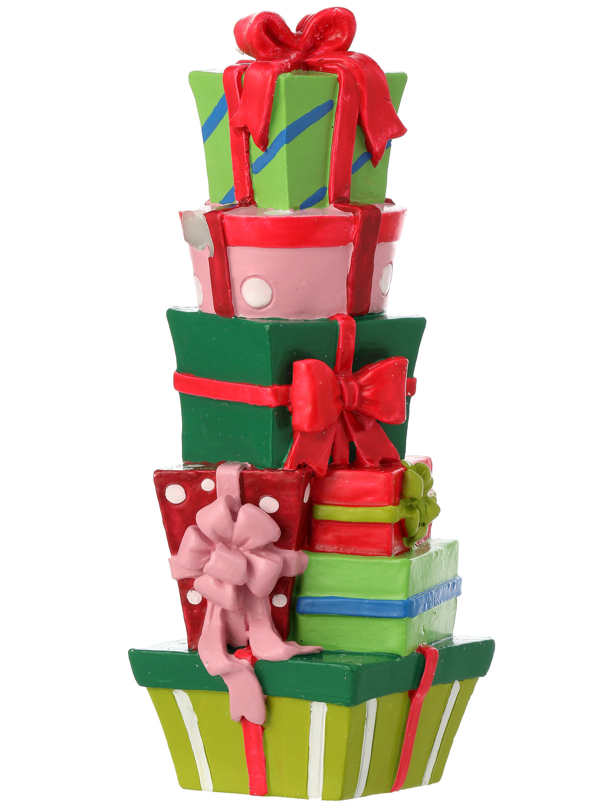 Petite Stacked Gift Package – Resin Tabletop Accent