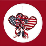 All Hearts Beat True Patriotic Door Hanger