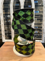 Farrisilk Spooky Diamonds Ribbon - 2.5"