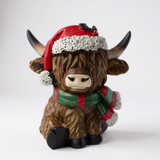 The Yuletide Pair A Laurel Lane Highland Cow Pair