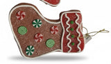 “Sugarplum Stitchery” – Gingerbread Mitten or Stocking Ornament