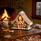 Gingerbread Lighted Lodge
