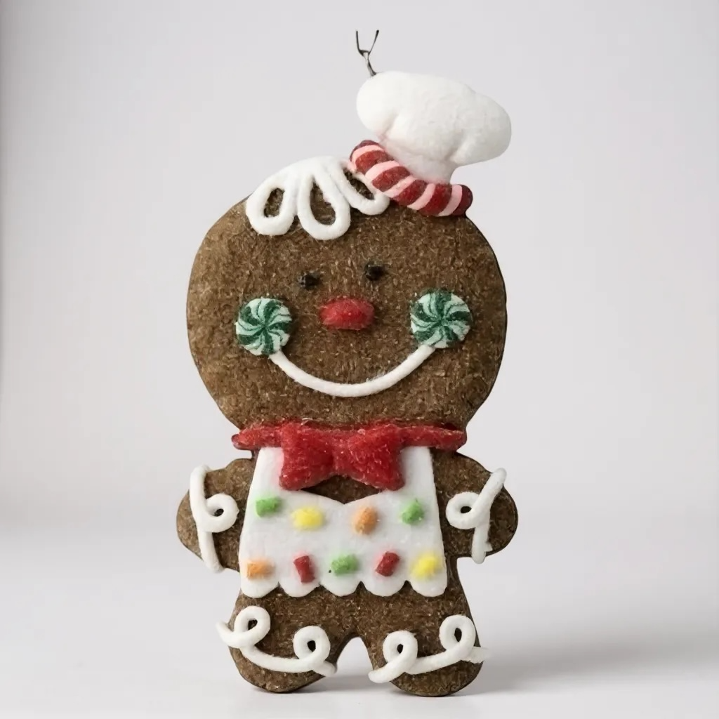 Gingerbread Boy Chef Ornaments