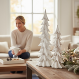 Pearl White Royal Trees Set of 2