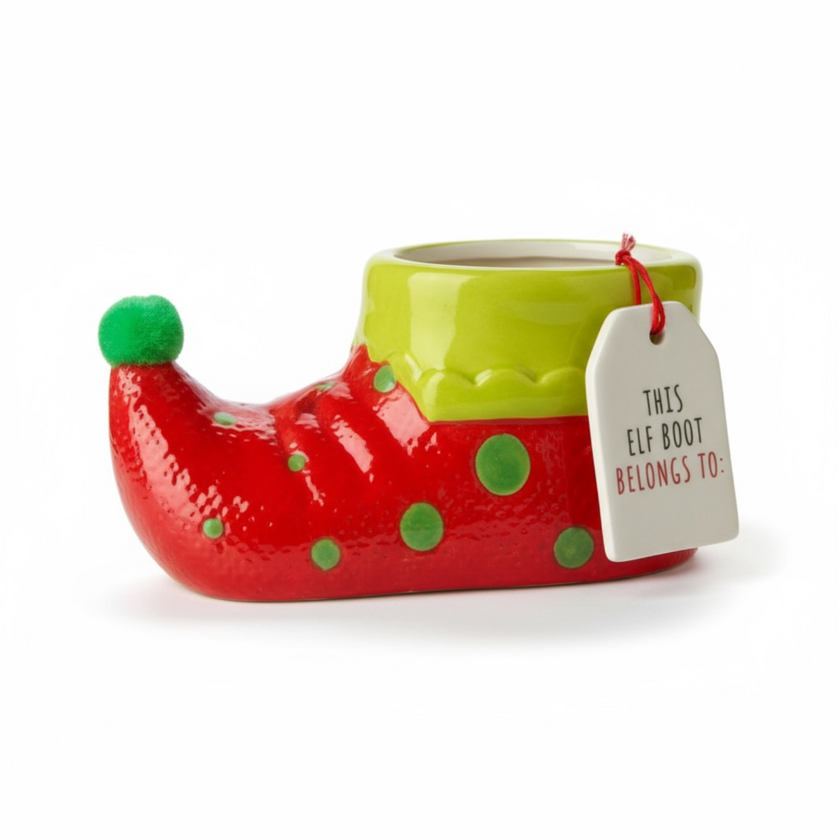Whimsical Elf Boot Container