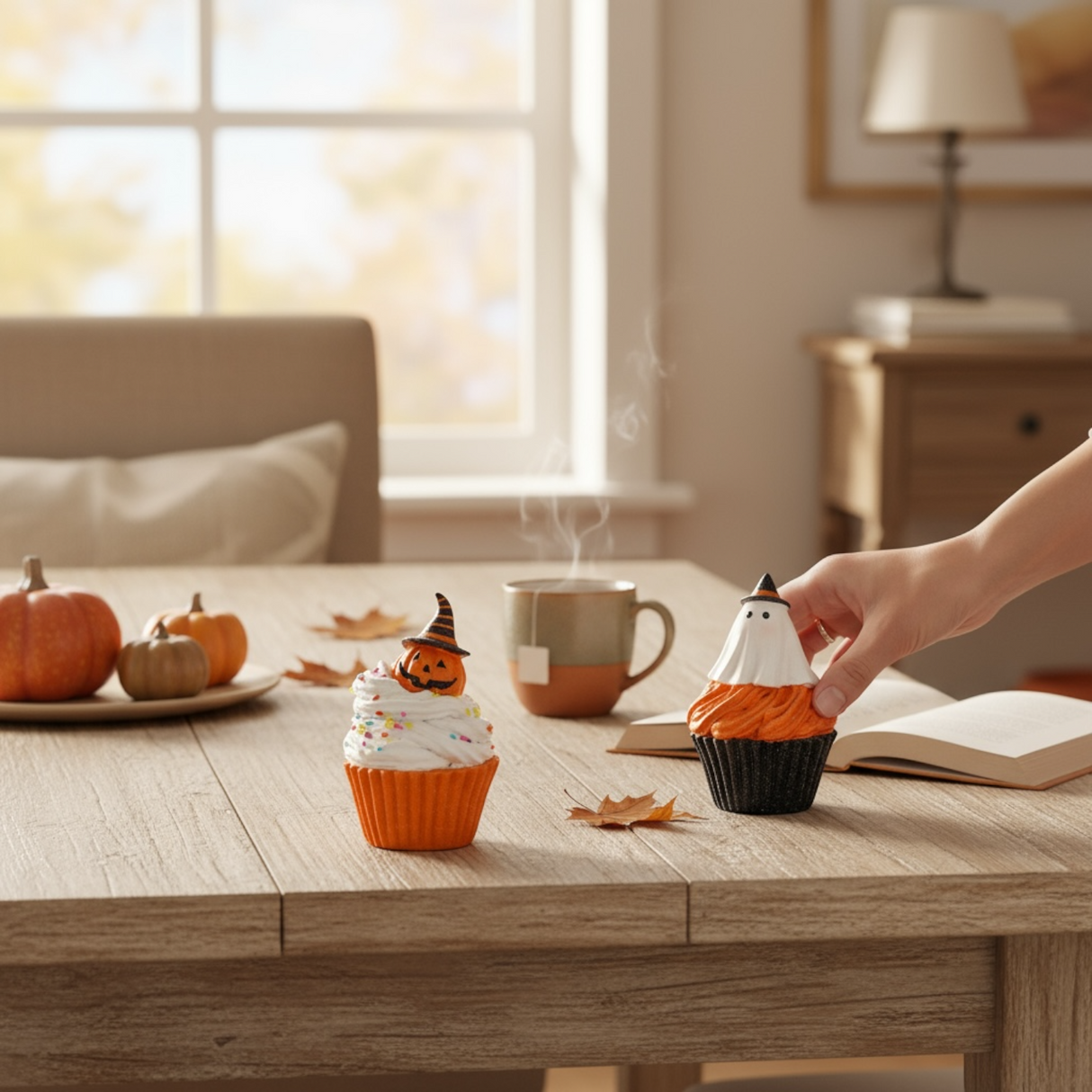 Halloween Faux Cupcake – Ghost, Pumpkin, or Bat